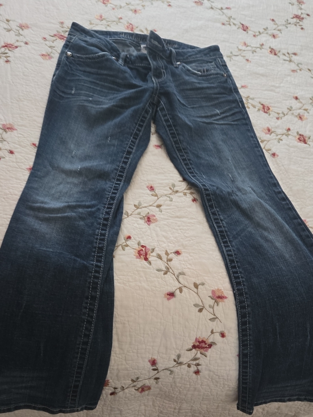 Harley-Davidson Indigo Flare Wide-Leg Jeans